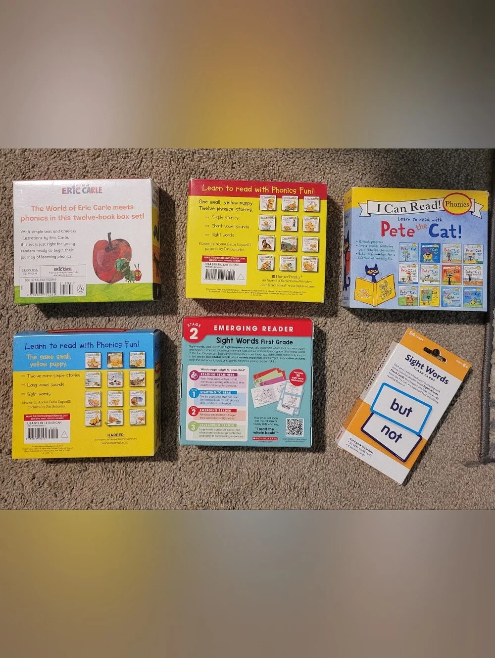 Phonics Kids Book Box Sets and Sight Word Flashcards